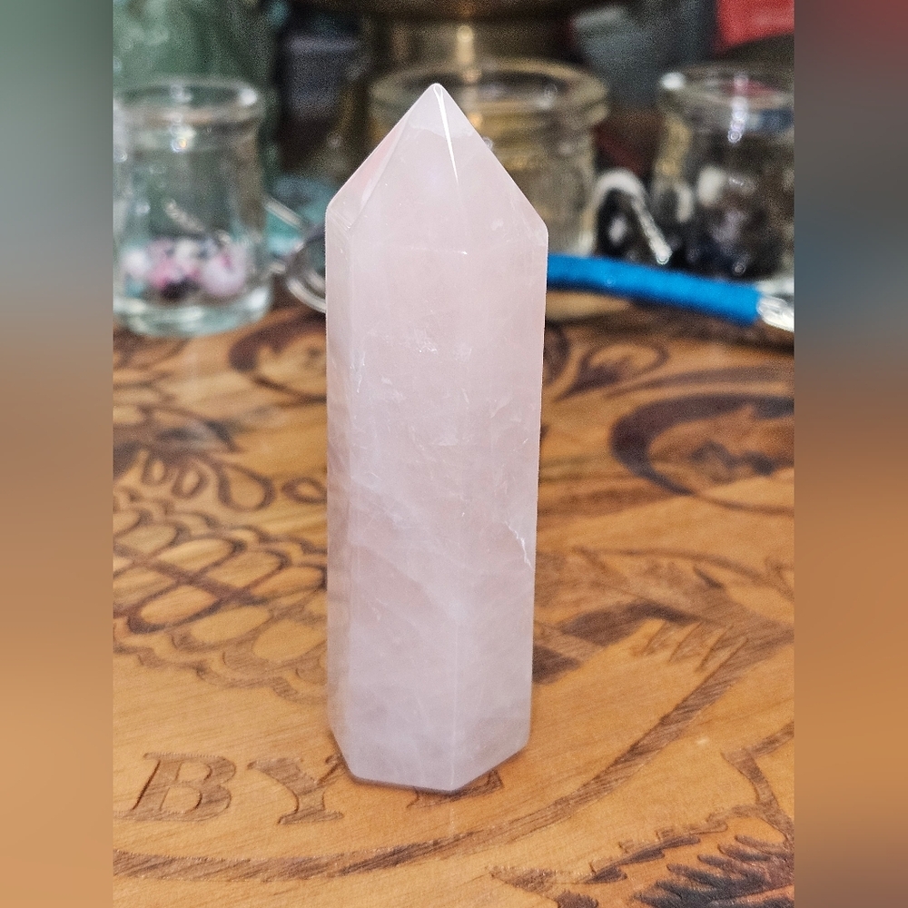 Rose Quartz Tower for Meditation #95